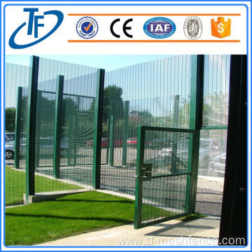 Anti-climb, powder-coated mesh fence & gate